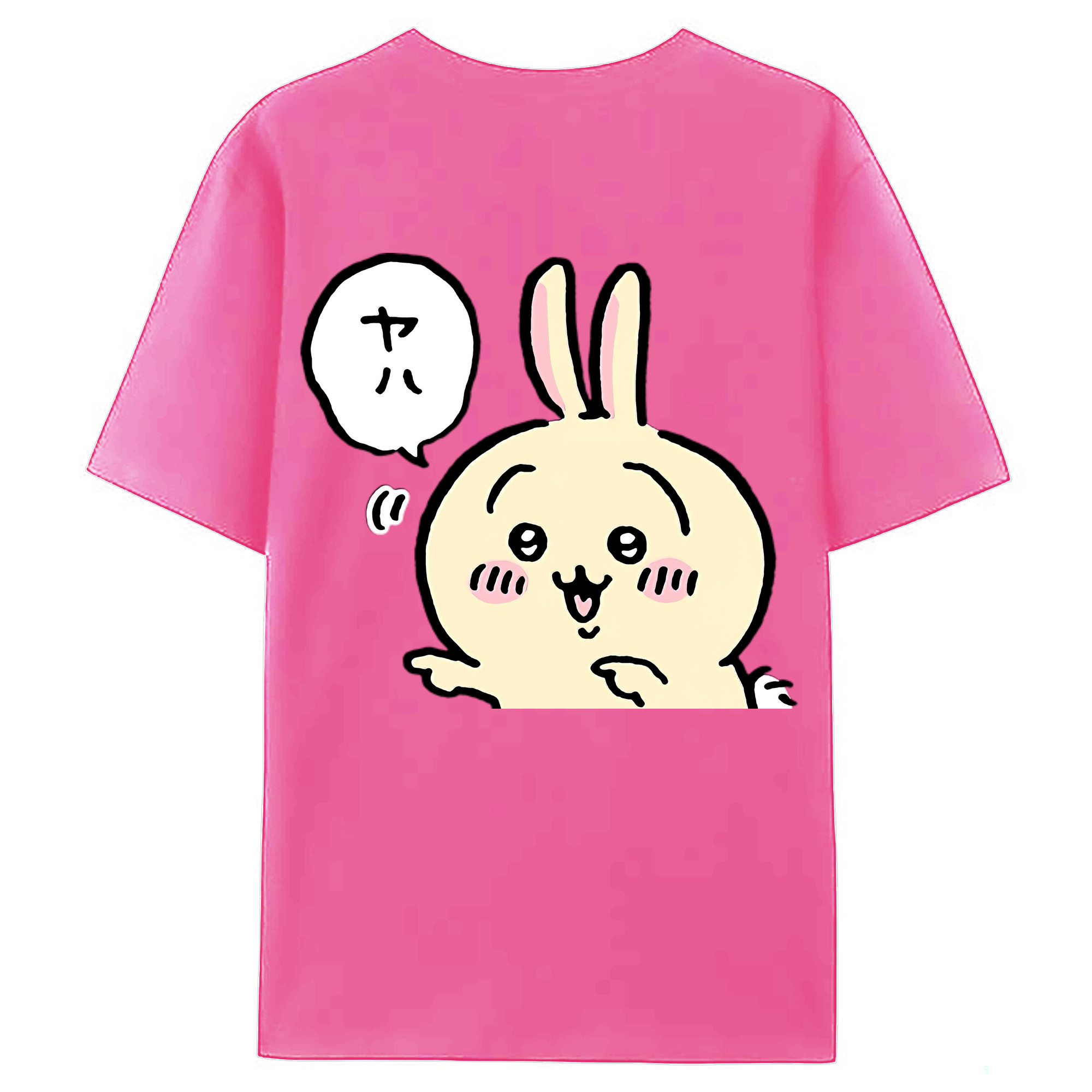 （画像用） ちいかわ うさぎ Chii-kawa usagi レディース半袖Tシャツ(バックプリント)
